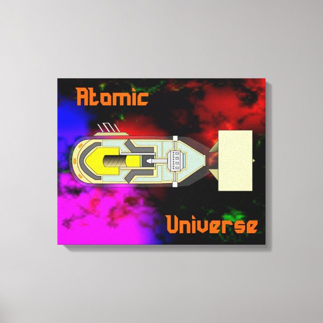 Lienzo Universo atómico (Anverso)