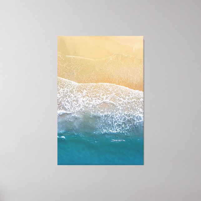 Lienzo Uno con la playa (Anverso)