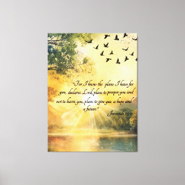 Lienzo Uplifting Bible Verses Serene Nature Scenes