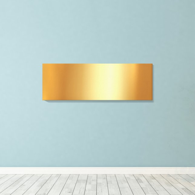 Lienzo Upload Your Photo on Glamorous Gold Background (Insitu (piso de madera))