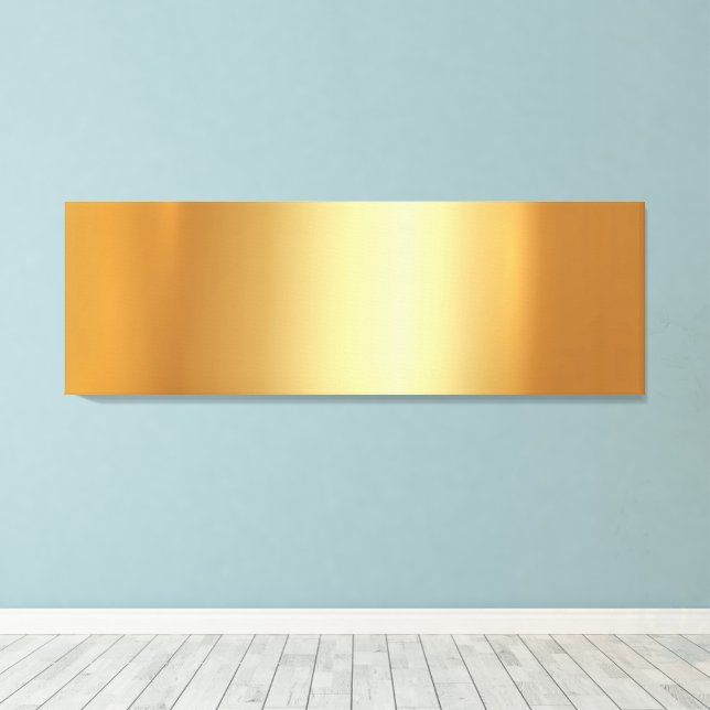 Lienzo Upload Your Photo on Gold Background XL Long (Insitu (piso de madera))