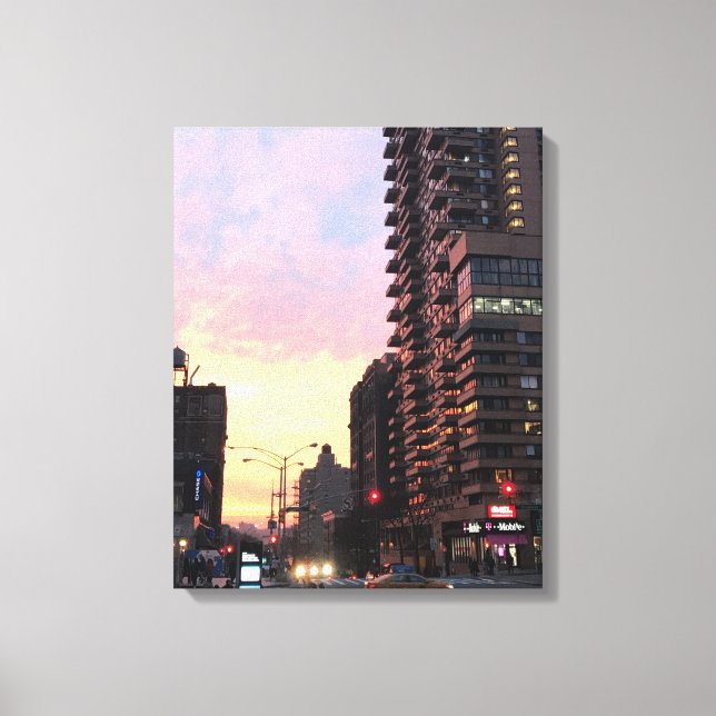 Lienzo Upper West Side Sunset NYC New York Photo Art (Anverso)