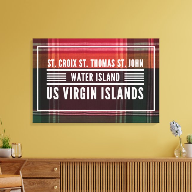 Lienzo US Virgin Islands USVI Madras Tropical (Insitu (Sala de estar))