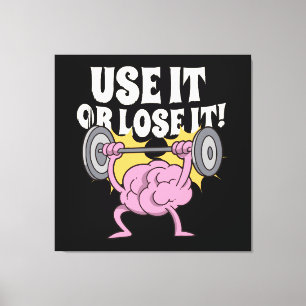 Lienzo Usa y entrena tu cerebro