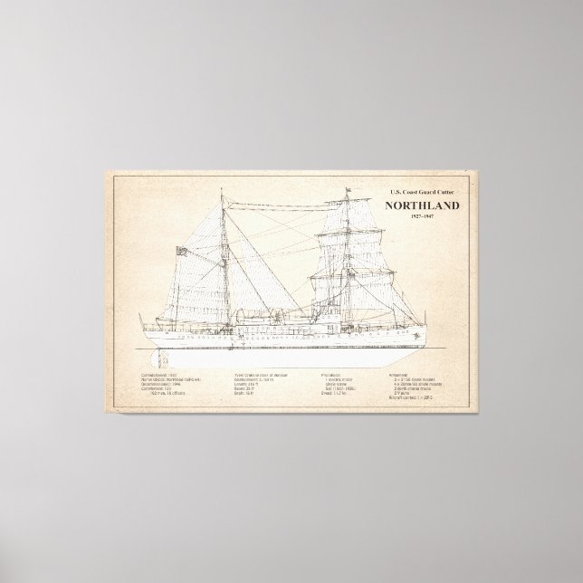 Lienzo USCG Cutter Northland wpg-49 - SBD (Anverso)