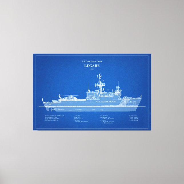 Lienzo USCG Legare wmec-912 - ABD (Anverso)
