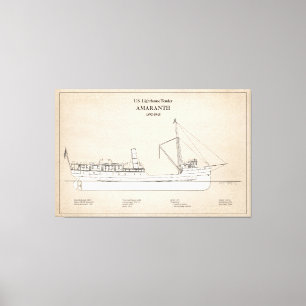 Lienzo USCG Lighthouse Tender Amaranth - SBD