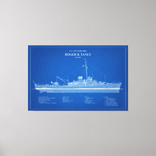 Lienzo USCG Roger B. Taney whec-37 - ABD