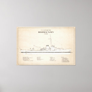 Lienzo USCG Roger B. Taney whec-37 - SBD