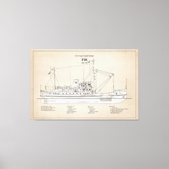 Lienzo USCG Tender Fir wlm-212 - SBD (Anverso)