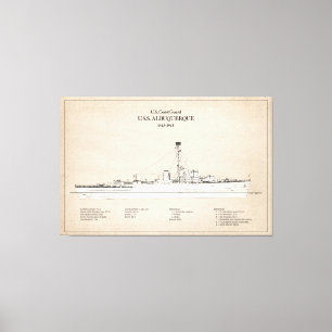 Lienzo USCG USS Albuquerque PF-7 - SBD