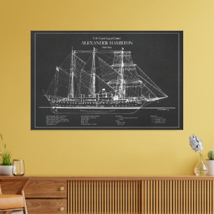 Lienzo USCGC Alexander Hamilton wix-272 - ABD