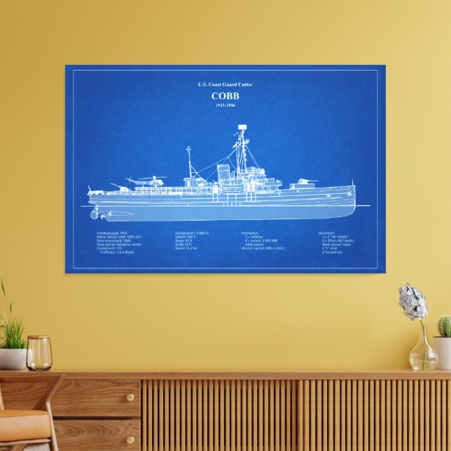 Lienzo USCGC Cobb wpg-181 - ABD (Insitu (Sala de estar))