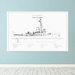 Lienzo USCGC Escanaba wpc-77 - BD