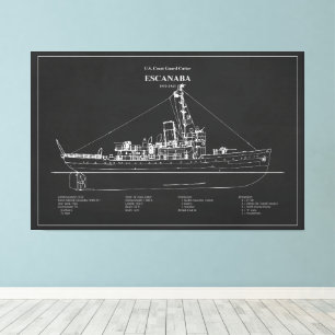 Lienzo USCGC Escanaba wpc-77 - PD