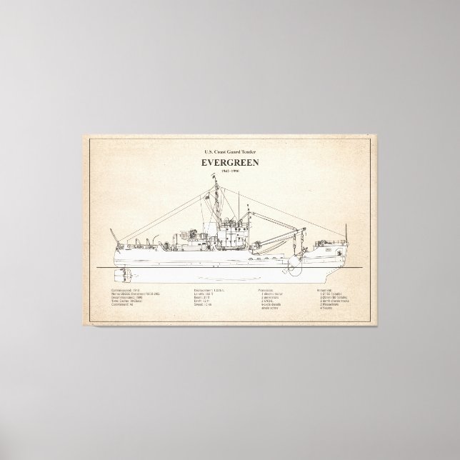 Lienzo USCGT Evergreen wlb-295 - SBD (Anverso)