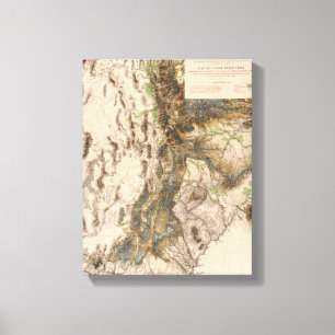 Lienzo UtahPanoramic MapUtah