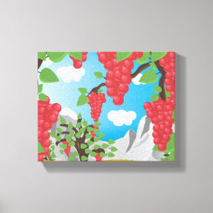 Lienzo Uvas de viñas