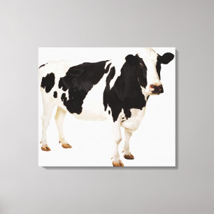 Lienzo Vaca de Holstein (tauro del Bos)