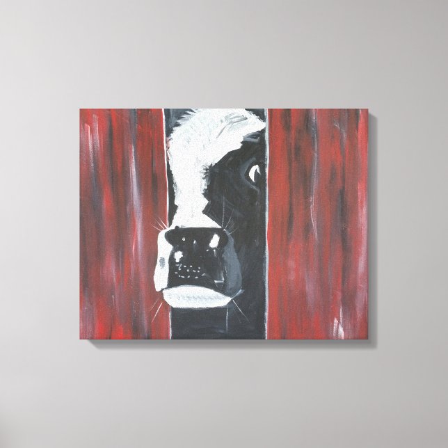 Lienzo Vaca de Peakaboo (Anverso)