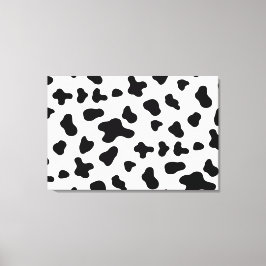 Lienzo Vaca negra y blanca del país