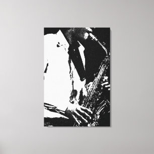 Lienzo Vaca saxofónica 24x36 (60x90cm)