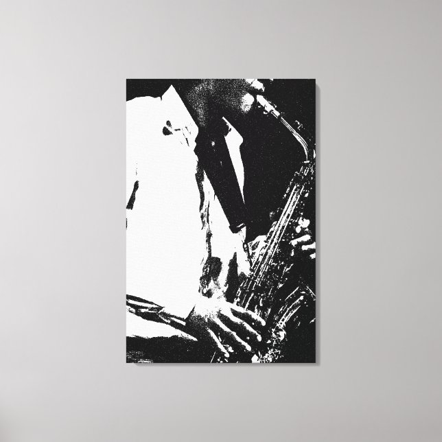 Lienzo Vaca saxofónica 24x36 (60x90cm) (Anverso)