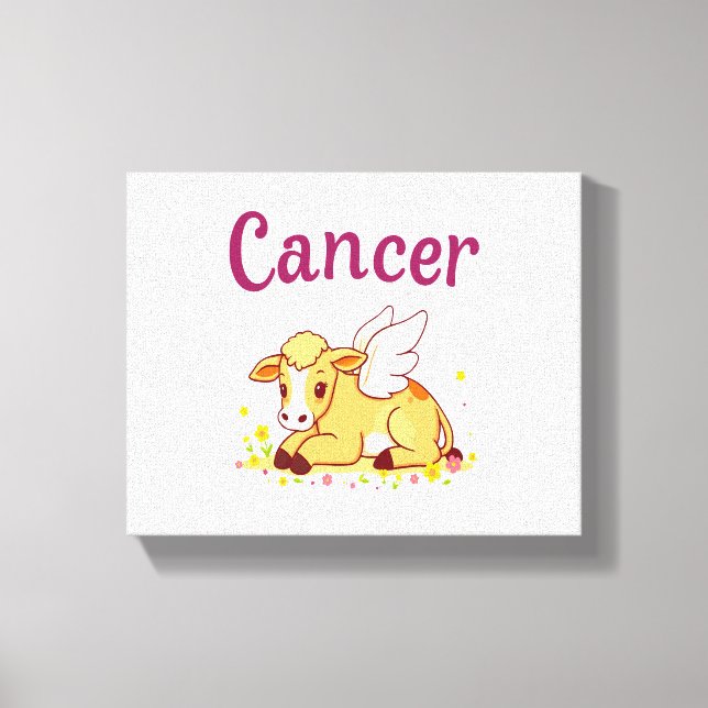 Lienzo Vaca Zodiaca de Cáncer, Cáncer Curado (Anverso)