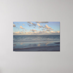 Lienzo Vacaciones costeras acuáticas en el océano tropica