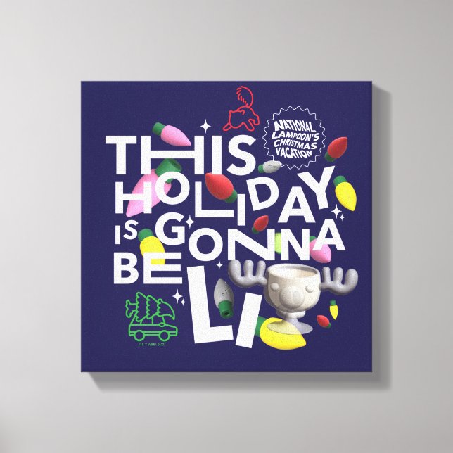 Lienzo Vacaciones de navidades | Esta festividad va a est (Anverso)