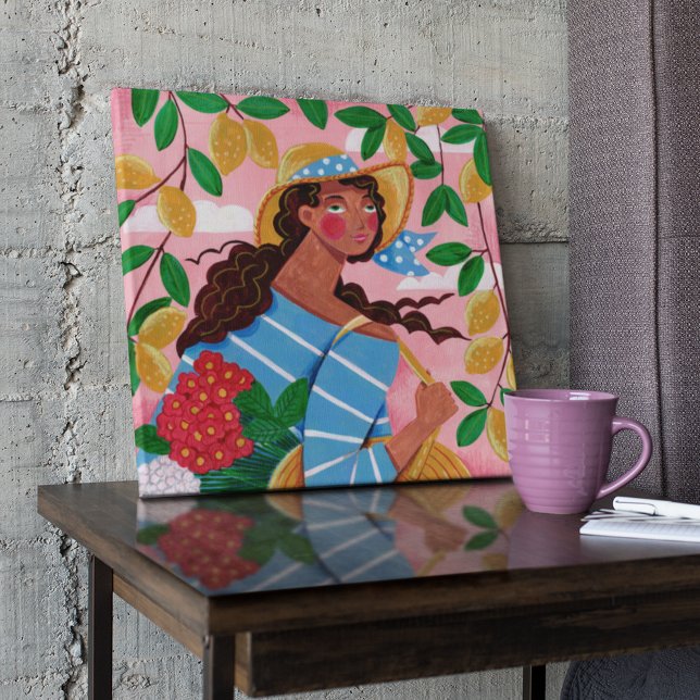 Lienzo Vacaciones en la playa de verano para mujeres ital (Subido por el creador)