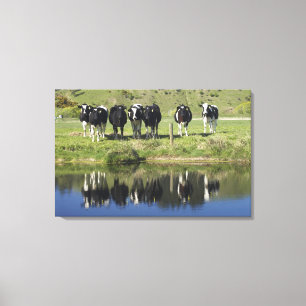 Lienzo Vacas reflejadas en el canal, Henley, llanura de T