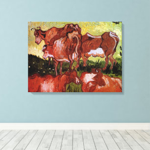 Lienzo Vacas (según Jordaens) por Vincent van Gogh