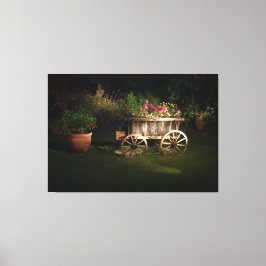 Lienzo Vagón vintage con flores