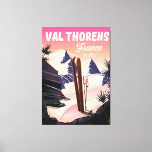 Lienzo Val Thorens, poster de esquí de Francia