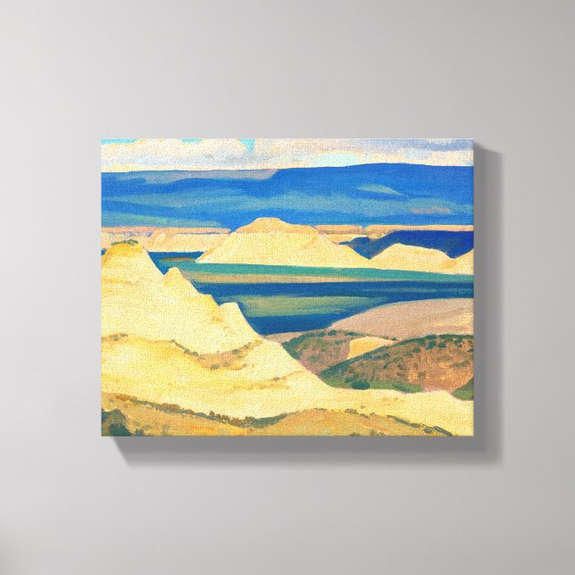 Lienzo Valle de Boulder por Maynard Dixon (Anverso)