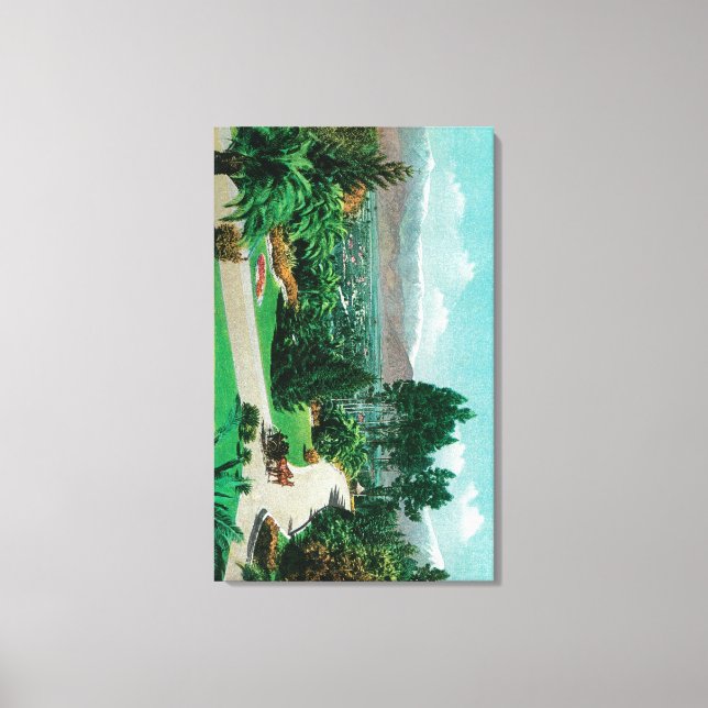 Lienzo Valle de los Redlands y huertos de Smiley (Anverso)