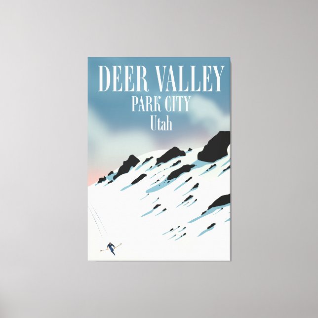 Lienzo Valle del Cerebro, ciudad del parque, Utah, poster (Anverso)