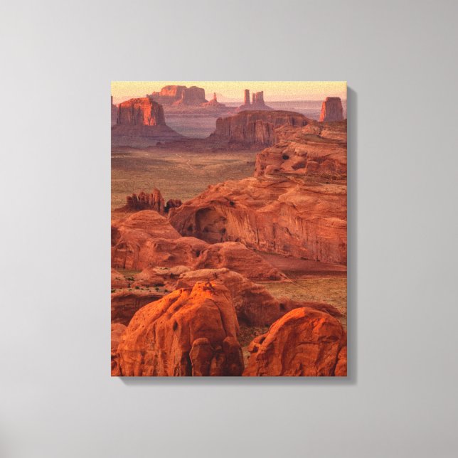 Lienzo Valle del Monumento escénico, Arizona (Anverso)