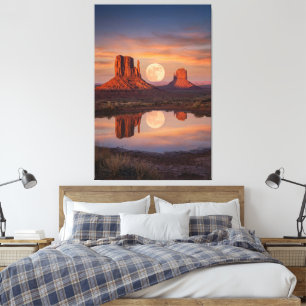 Lienzo Valle del Monumento Reflejo de la Superluna – Desi