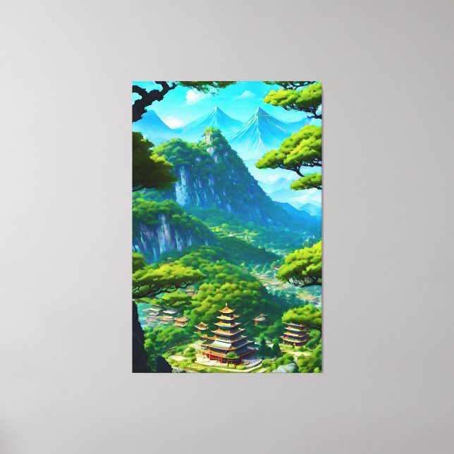 Lienzo Valle del Palacio Chino (Anverso)