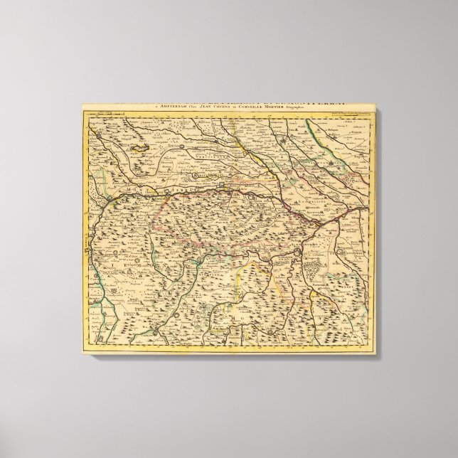 Lienzo Valle del río Po en Italia (Anverso)