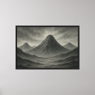 Lienzo Valle del Volcán Ashen