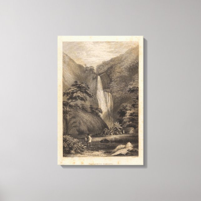 Lienzo Valle Hanapepe, Hawaii (Anverso)