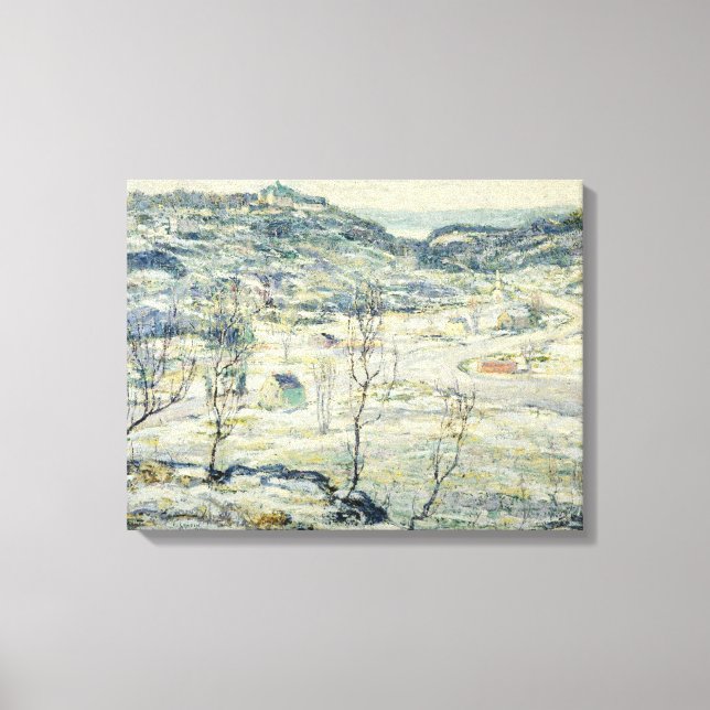 Lienzo Valle Harlem en invierno (Nueva York Scene) (Anverso)