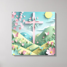 Lienzo Valley with the Cross Art Print