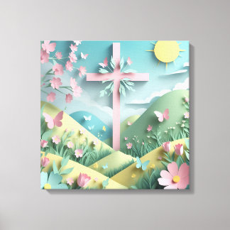 Lienzo Valley with the Cross Art Print