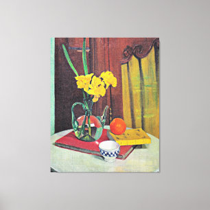 Lienzo Vallotton - Jug con Daffodils amarillos