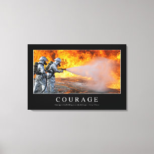 Lienzo Valor: Cita inspiradora