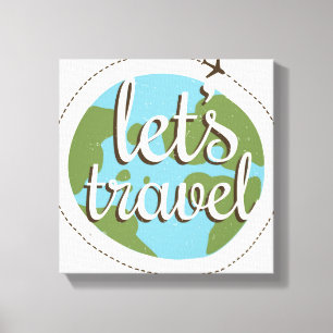 Lienzo Vamos a viajar